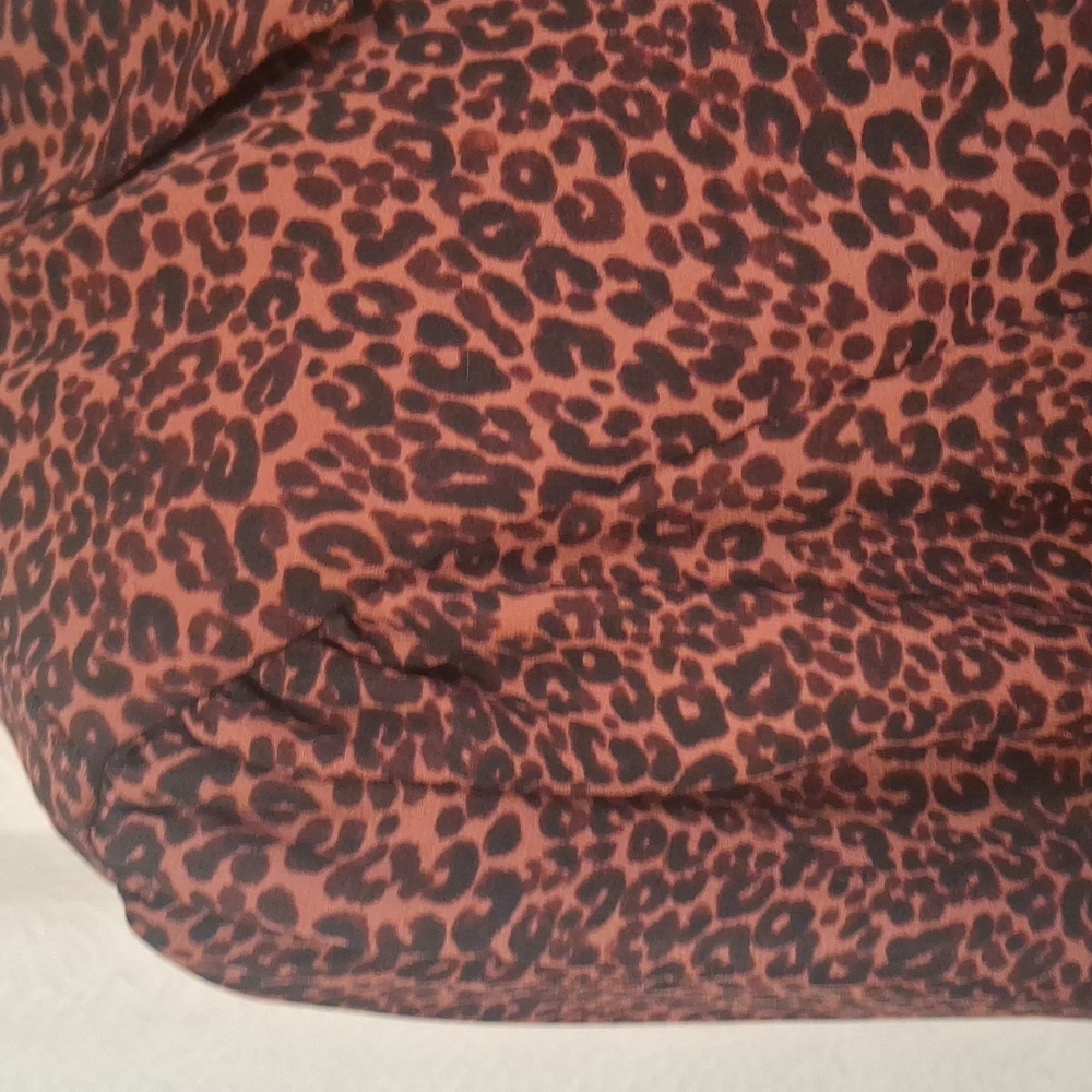 Cupcakes And Cashmere Sheryl Leopard Print Long Sleeve Minidress Sz M - Picture 7 of 15